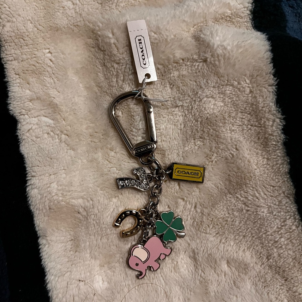 **Unique & Vintage** NWT- Coach Lucky Charms Keychain/ FOB! **RARE & PRISTINE**